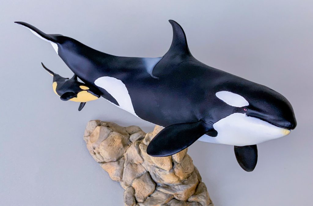 クジラ 歯 シャチ イルカ 骨 骨董品 ハンドメイド トローリング 置物 